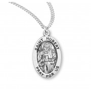 Sterling Oval St Hubert - 20" Chain - Boxed - Necklace