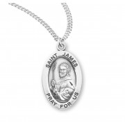 Sterling Oval St James - 20" Chain - Boxed - Necklace