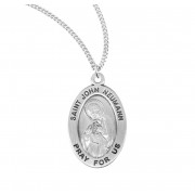 Sterling Oval St John Neumann - 20" Chain - Boxed - Necklace