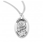 Sterling Oval St Noah - 20" Chain - Boxed - Necklace
