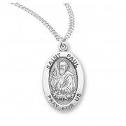 Sterling Oval St Paul - 20" Chain - Boxed - Necklace