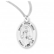 Sterling Silver St. John XXIII Medal - 20" Chain - Boxed - Necklace Sterling Silver St. John XXIII Medal - 20" Chain - Boxed - Necklace