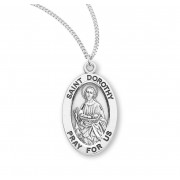 Sterling Oval St Dorothy - 18" Chain - Boxed - Necklace