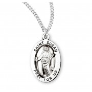 Sterling Silver Oval St. Susan - 18" Chain - Boxed - Necklace