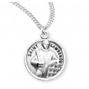 Sterling Silver Round St Lawrence - 20" Chain - Boxed - Necklace