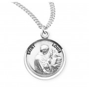 Sterling Silver Round St Louis - 20" Chain - Boxed - Necklace