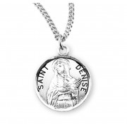 Sterling Silver Round St Denise - 18" Chain - Boxed - Necklace