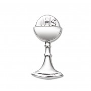 3/4" Sterling Silver Communion Chalice Lapel Pin - Boxed 3/4" Sterling Silver Communion Chalice Lapel Pin - Boxed