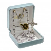 Lavender Finest Austrian Crystal Pearl Rosary