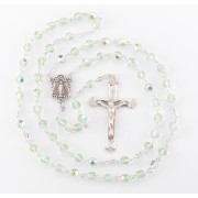 6mm Finest Chrysolite Rosary w/Sterling Silver Ctr & Crucfix - Boxed 6mm Finest Chrysolite Rosary w/Sterling Silver Ctr & Crucfix - Boxed