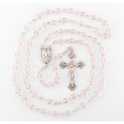 6mm Finest Silk (AB) Rosary w/Sterling Silver Ctr & Crucfix - Boxed