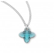 Genuine Finest Austrian Crystal Aqua Blue Metallic - Necklace