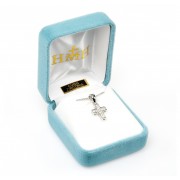 Sterling Small Cross with Cubic Zircons - Necklace Sterling Small Cross with Cubic Zircons - Necklace