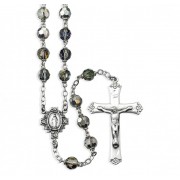Tin Cut Czech Vitriol Crystal Rosary Tin Cut Czech Vitriol Crystal Rosary