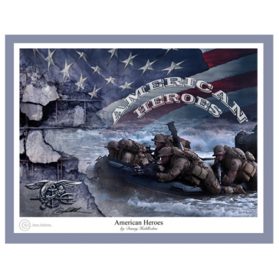 American Heroes - Navy Seals - Print by Danny Hahlbohm -  - heroes seals-177