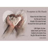 Footprints in His Hands - Art Print by Danny Hahlbohm