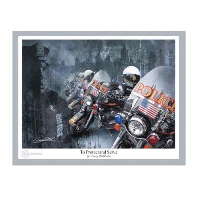 Protect and Serve Print by Danny Hahlbohm -  - protect-131