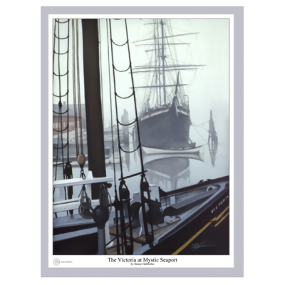 The Victoria at Mystic Seaport - Print by Danny Hahlbohm -  - Victoria at Mystic-68