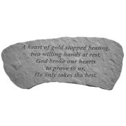 A Heart Of Gold... Cast Stone All Weatherproof Cast Stone Memorial