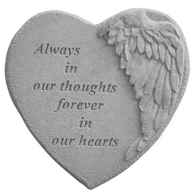Always In Our Thoughts... All Weatherproof Cast Stone Memorial - 707509089054 - 08905