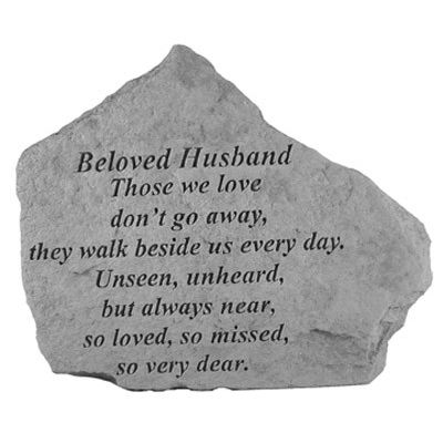Beloved Husband Those We Love Don t Go Away.. Cast Stone Memorial - 707509155209 - 15520