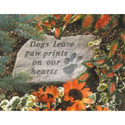 Dogs Leave Pawprints All Weatherproof Garden Cast Stone - 707509602208 - 60220
