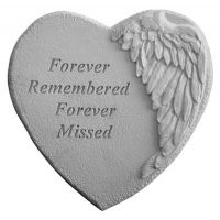 Forever Remembered... Cast Decorative Stone Weatherproof Cast Stone