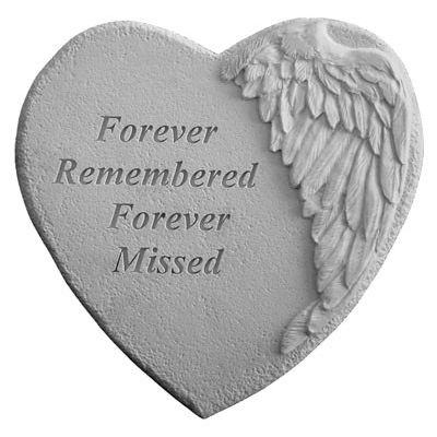 Forever Remembered... Cast Decorative Stone Weatherproof Cast Stone - 707509089078 - 08907