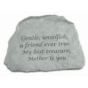 Gentle, Unselfish, Mother is You, All Weatherproof Cast Stone