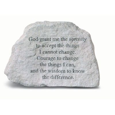 God Grant Me All Weatherproof Cast Stone - 707509734206 - 73420