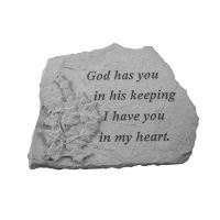 God Has You... w/Ivy All Weatherproof Cast Stone Memorial