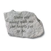Grow Old Along All Weatherproof Cast Stone