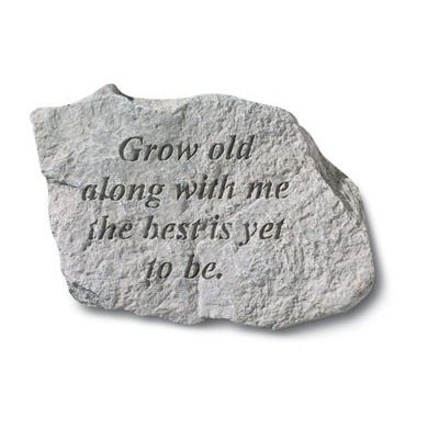 Grow Old Along All Weatherproof Cast Stone - 707509731205 - 73120