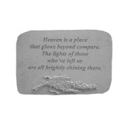 Heaven Is A Place... w/Rosemary All Weatherproof Cast Stone Memorial