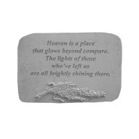 Heaven Is A Place... w/Rosemary All Weatherproof Cast Stone Memorial