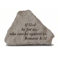 If God Be For Us... All Weatherproof Cast Stone