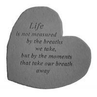 Life Is Not Measured... All Weatherproof Cast Stone