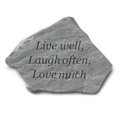 Live Well, Laugh Often, Love Much Weatherproof Cast Stone - 707509913205 - 91320