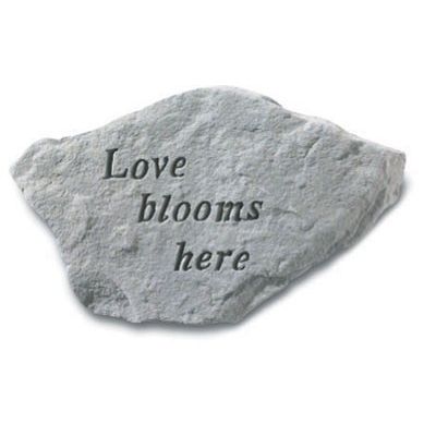 Love Blooms Here All Weatherproof Cast Stone - 707509660208 - 66020
