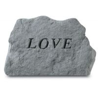 Love Decorative Stone 7.5 X 5.5 Inch All Weatherproof Cast Stone