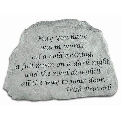 May You Have Warm Words... All Weatherproof Cast Stone - 707509464202 - 46420