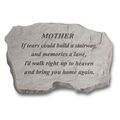 Mother If Tears Could Build... All Weatherproof Cast Stone - 707509970208 - 97020