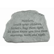 Mothers, Touch Your Children... All Weatherproof Cast Stone