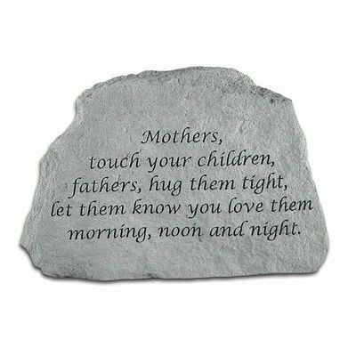 Mothers, Touch Your Children... All Weatherproof Cast Stone - 707509469207 - 46920