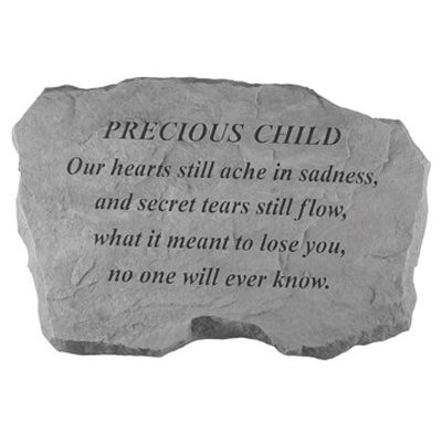 Precious Child- Our Hearts Still Ache... All Weatherproof Cast Stone - 707509990206 - 99020