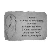 Someday We Hope...(With Standing Angel) All Weatherproof Cast Stone