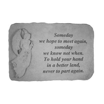 Someday We Hope...(With Standing Angel) All Weatherproof Cast Stone - 707509227203 - 22720