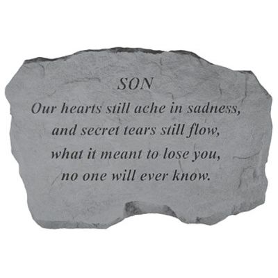 Son-Our Hearts Still Ache... All Weatherproof Cast Stone - 707509999209 - 99920