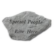 Special People Live Here... All Weatherproof Cast Stone