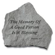 The Memory Of A Good Person... All Weatherproof Cast Stone